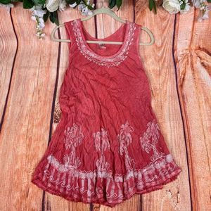 India Boutique Hippie Flowy Shift Dress Acc8CH4